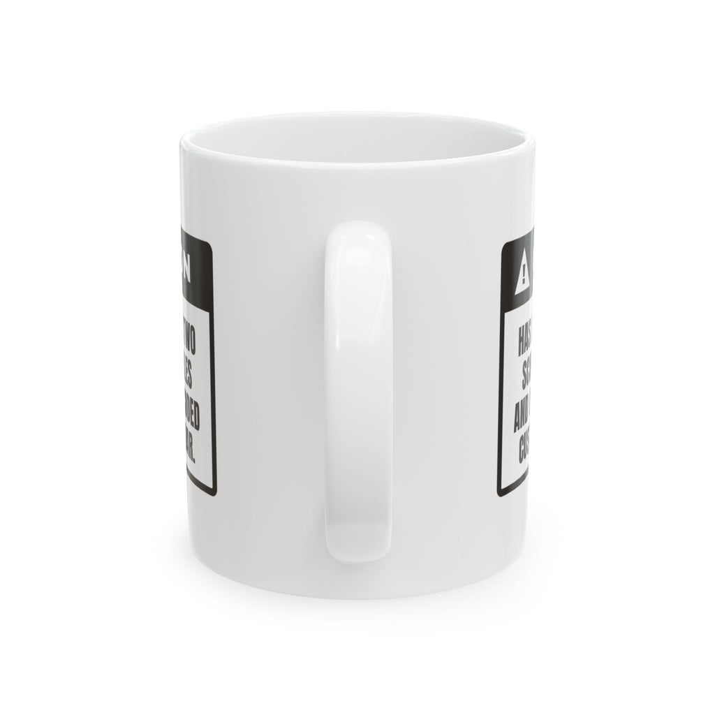 Bonus Mom Coffee Mug Caution Memorized Two Schedules