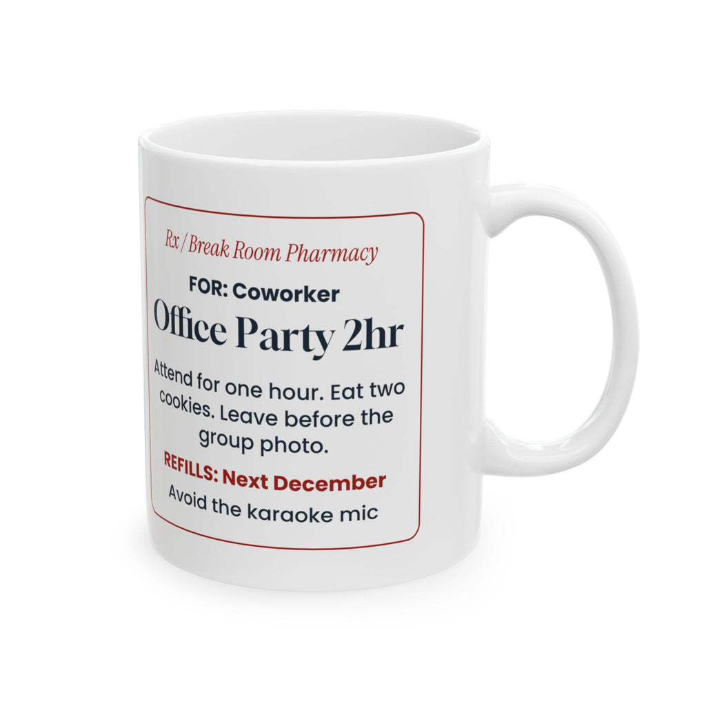 Funny Office Christmas Coffee Mug Office Party 2hr Prescription Coworker
