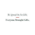 Funny Christmas Sticker We Agreed On No Gifts Matching Family Set