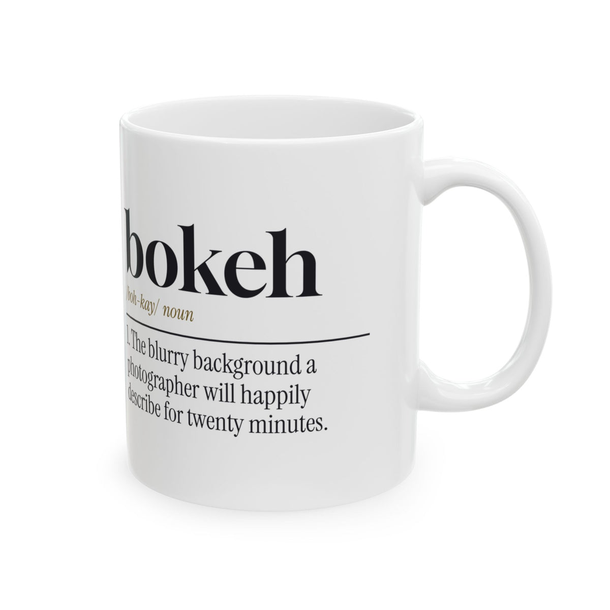 Funny Photography Coffee Mug Bokeh Dictionary Definition