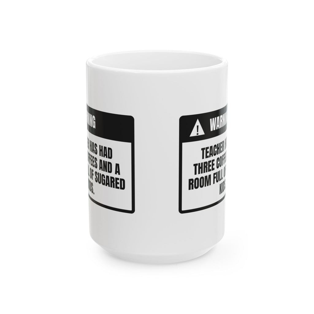 Funny Halloween Coffee Mug Teacher Warning Sugar High For Teachers