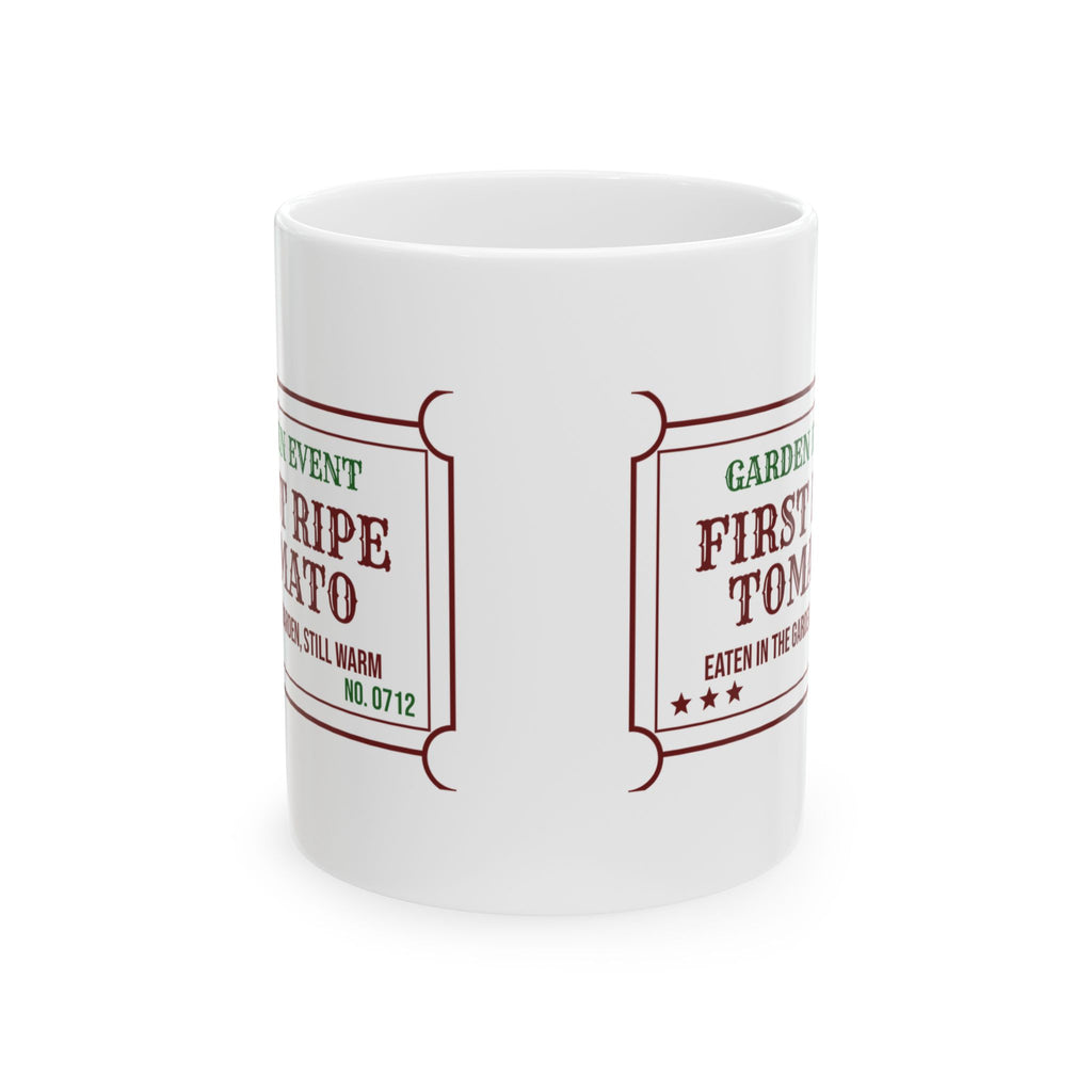Vegetable Garden Coffee Mug First Ripe Tomato Eaten Still Warm