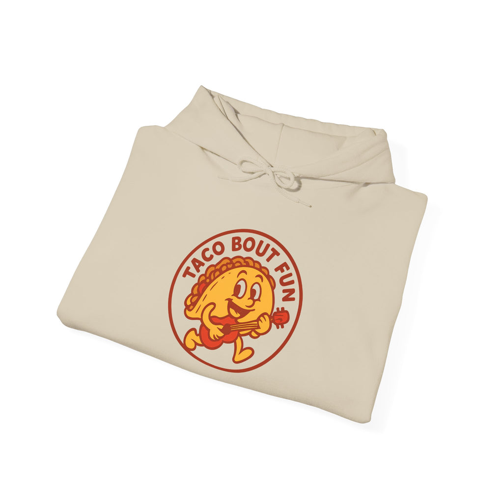 Taco Bout Fun Funny Retro Taco Pun Hoodie