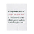 Funny Newlywed Christmas Throw Blanket Merged Ornaments Definition
