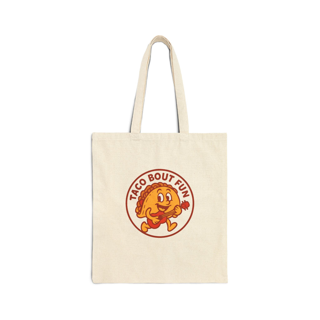 Taco Bout Fun Funny Retro Taco Pun Tote Bag