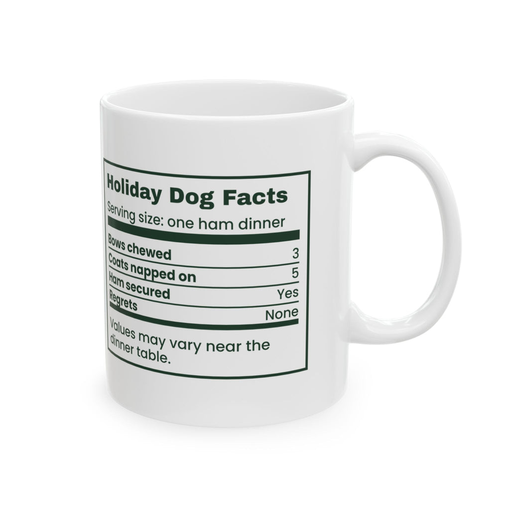 Funny Christmas Dog Mom Coffee Mug Holiday Dog Facts For Dog Lovers