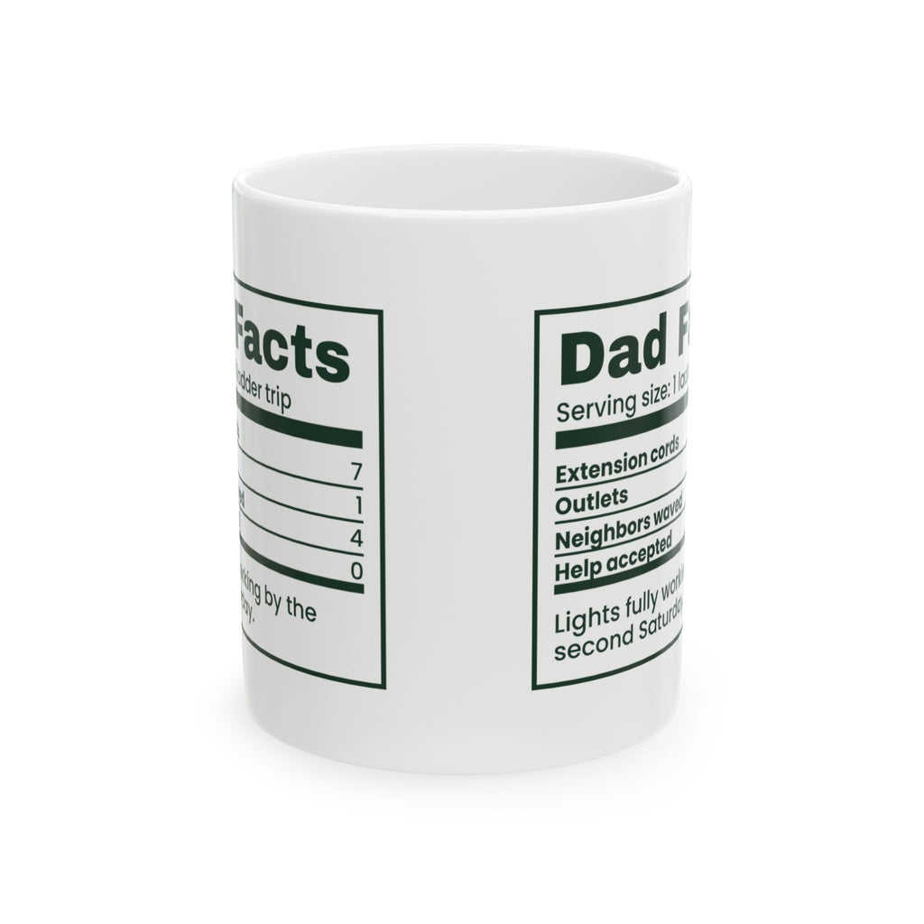 Funny Christmas Coffee Mug Dad Facts Extension Cords 7 For Dad