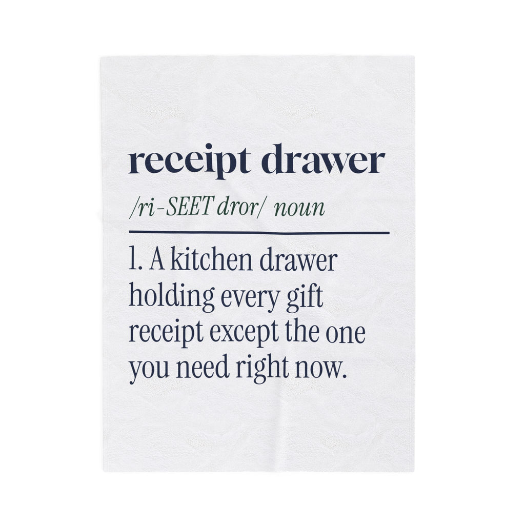 Funny Christmas Throw Blanket Receipt Drawer Definition For Shoppers