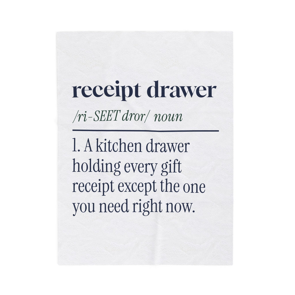 Funny Christmas Throw Blanket Receipt Drawer Definition For Shoppers