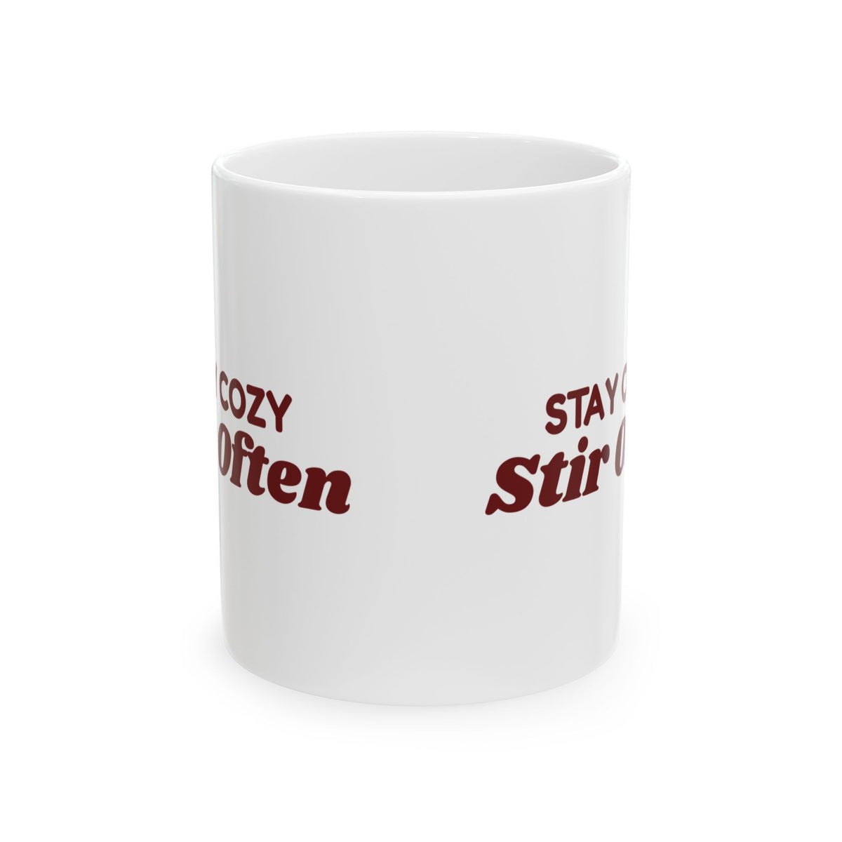 Hot Cocoa Coffee Mug Stay Cozy Stir Often Winter Mug