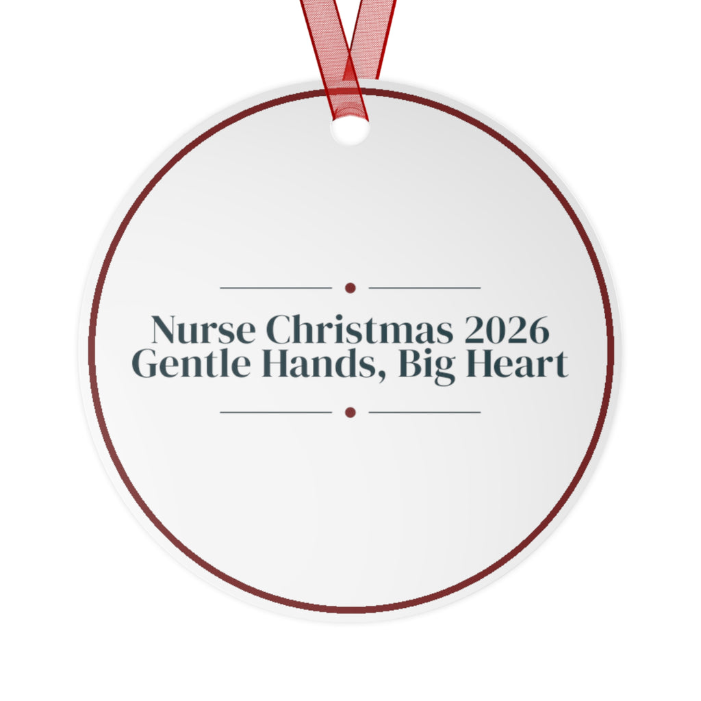 Christmas Ornament Nurse Christmas 2026 Gentle Hands Big Heart