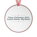 Christmas Ornament Nurse Christmas 2026 Gentle Hands Big Heart