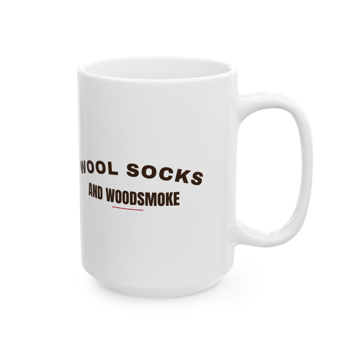 Christmas Coffee Mug Wool Socks And Woodsmoke Cozy Cabin Mug