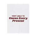 Funny Christmas Family Throw Blanket Most Likely To Guess Every Present