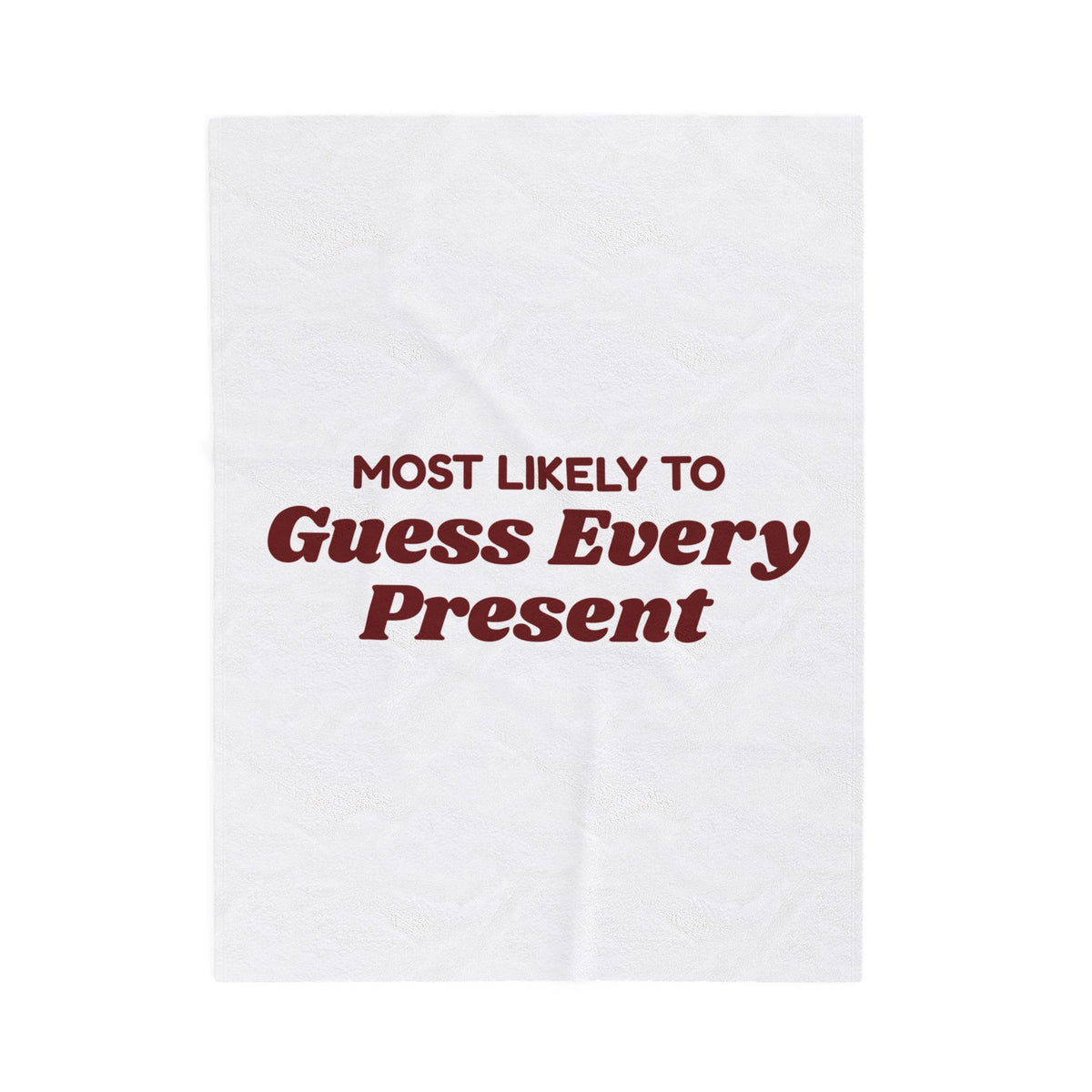 Funny Christmas Family Throw Blanket Most Likely To Guess Every Present