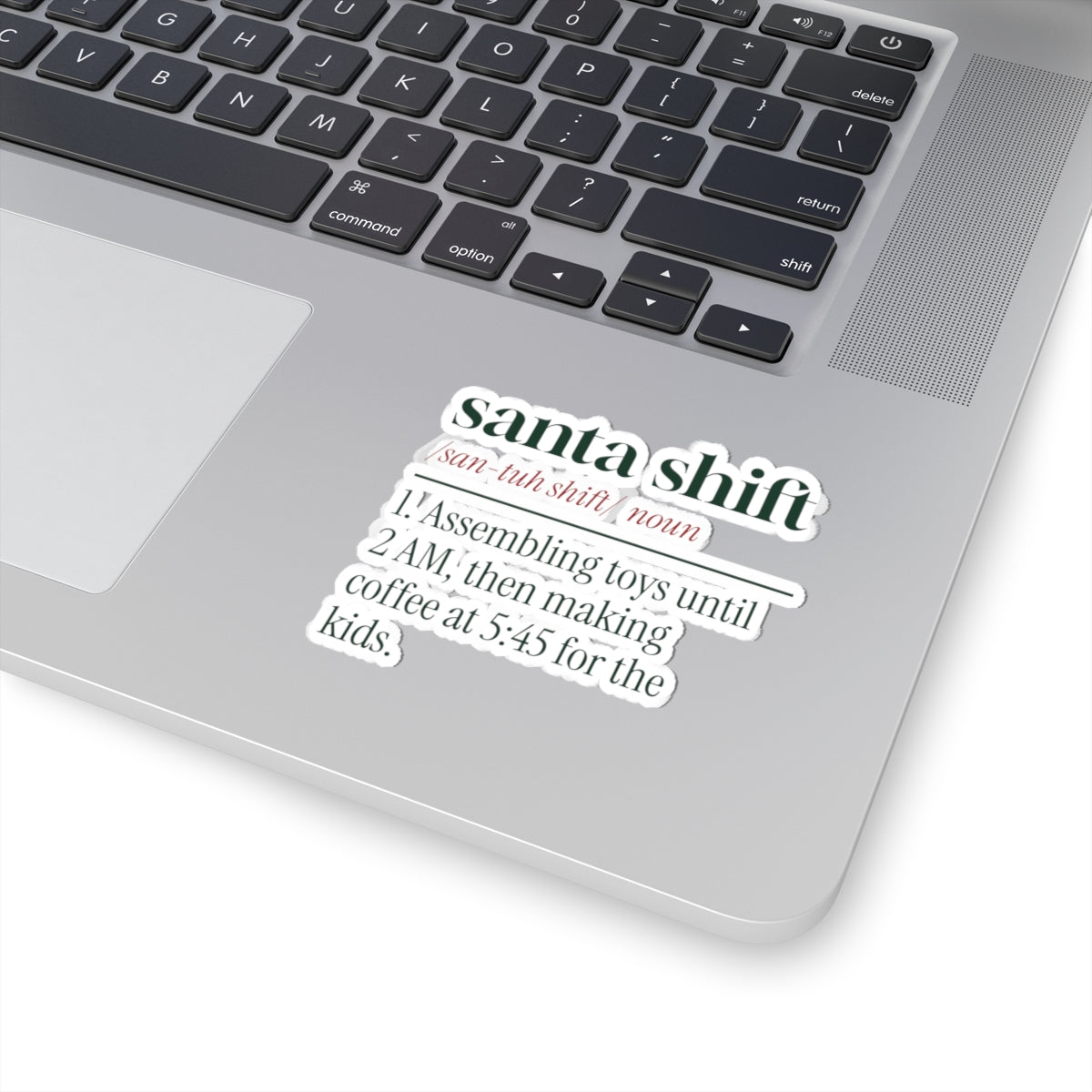 Funny Christmas Sticker Santa Shift Dictionary For Parents