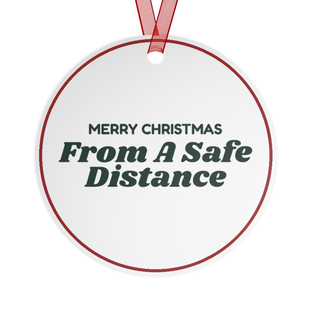Funny Christmas Ornament Merry Christmas From A Safe Distance