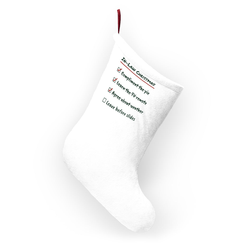 Funny In-Laws Christmas Stocking In-Law Christmas Checklist
