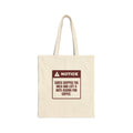 Funny Christmas Tote Bag Santa Wants Coffee Not Milk