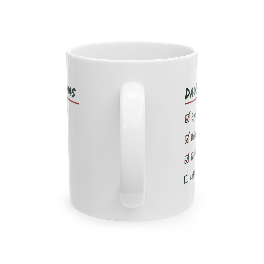 Funny Christmas Coffee Mug Dad's Christmas Let The Kids Try For Dad