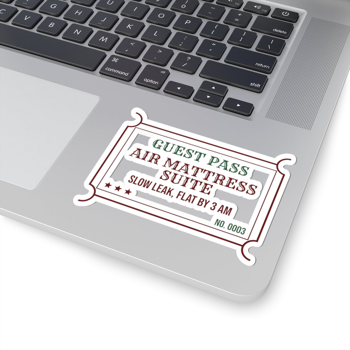 Funny Christmas In Laws Sticker Air Mattress Suite Guest Pass