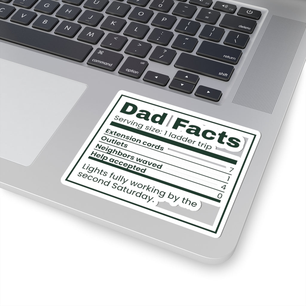 Funny Christmas Sticker Dad Facts Extension Cords 7 For Dad