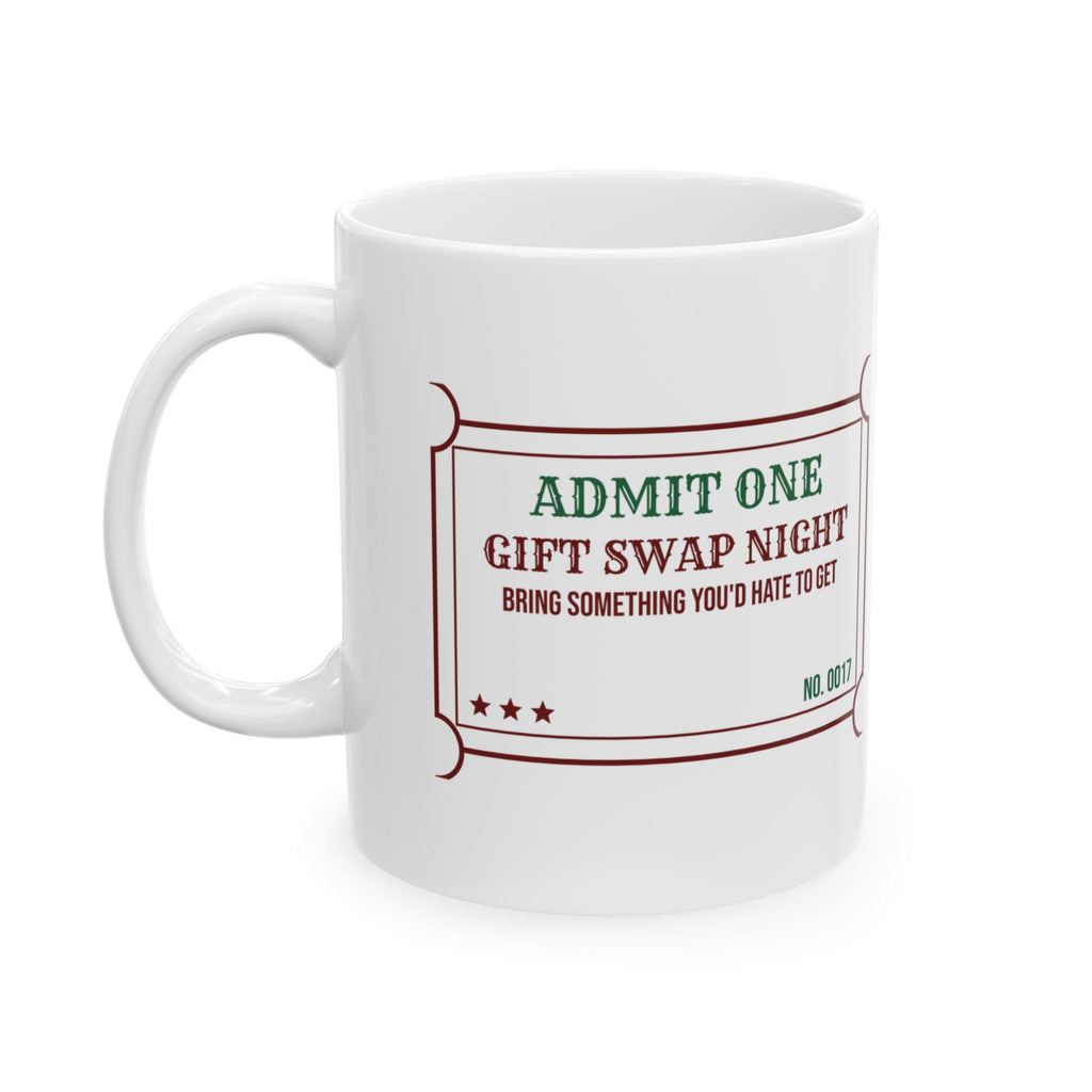 Funny White Elephant Coffee Mug Bring Something You'd Hate To Get