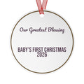 Christmas Ornament 2026 Our Greatest Blessing Baby Keepsake