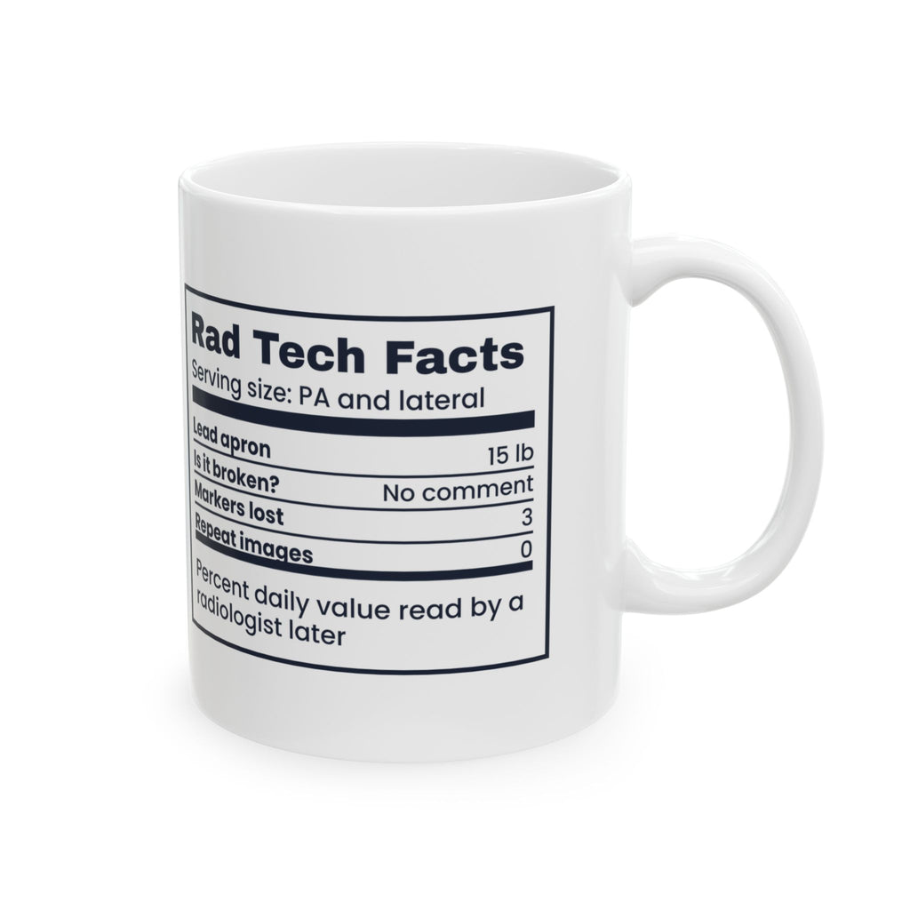 Funny Radiology Mug Rad Tech Facts Markers Lost 3 For Xray Techs