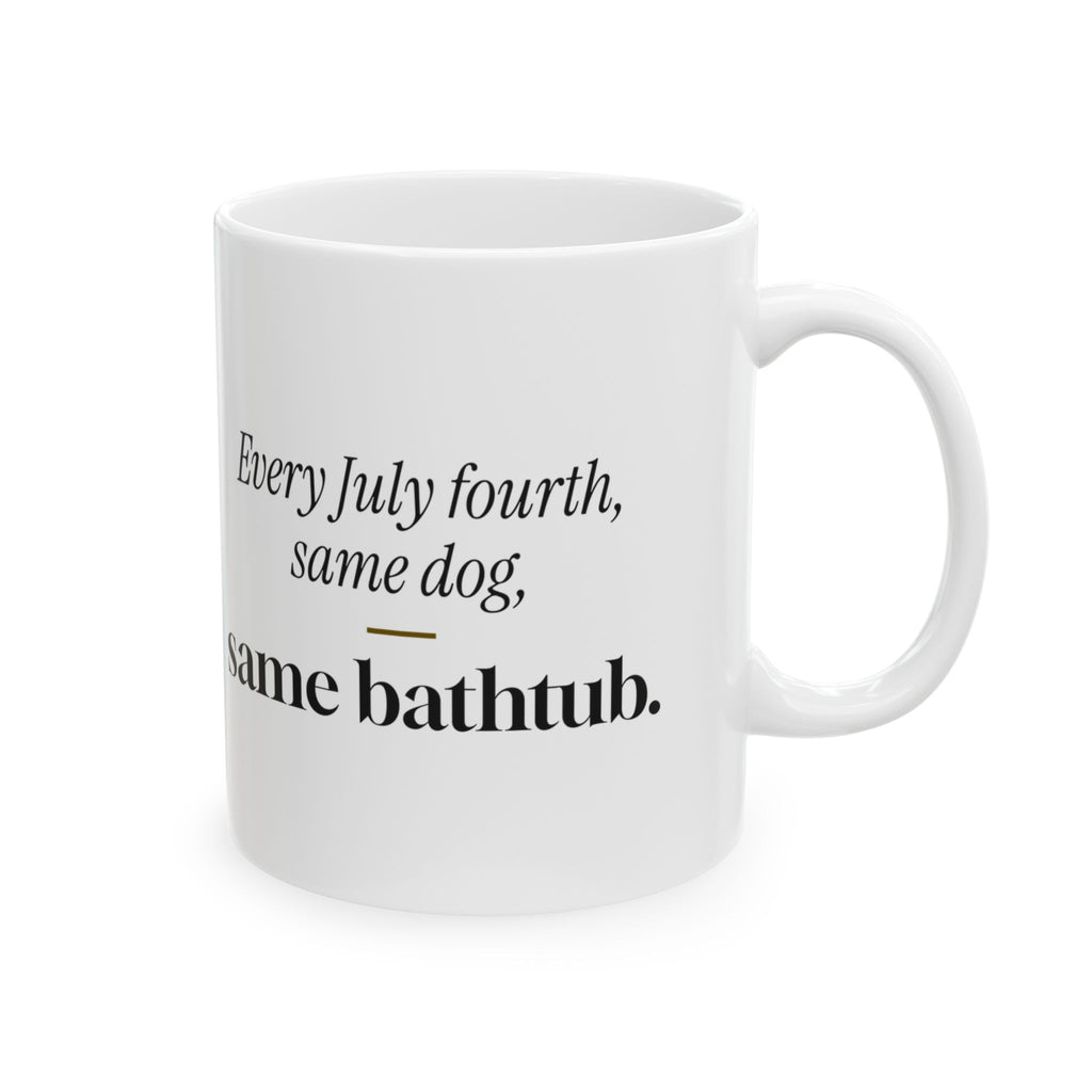 Funny Fireworks Dog Coffee Mug Same Dog Same Bathtub For Dog Lovers