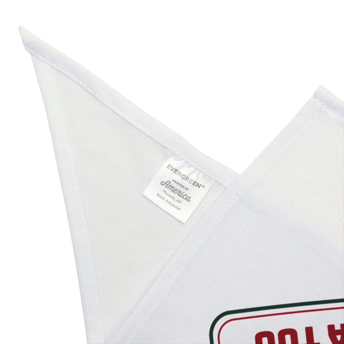 Funny Christmas Dog Bandana Wipe Your Paws Santa Too Sign