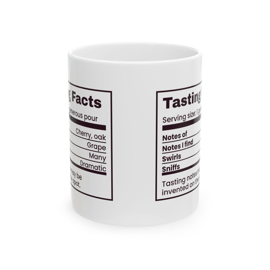 Funny Wine Lover Mug Notes Of Cherry I Taste Grape Tasting Label
