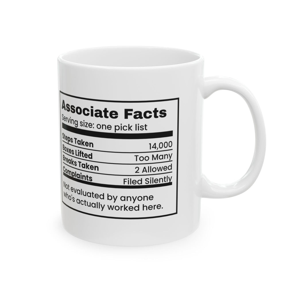 Warehouse Worker Coffee Mug Associate Facts 14000 Steps