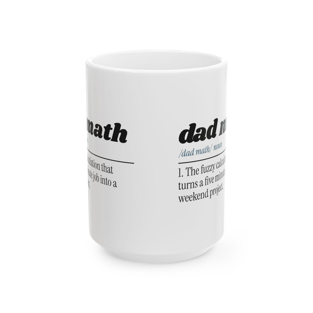 Funny Dad Coffee Mug Dad Math Definition For Dad Fathers