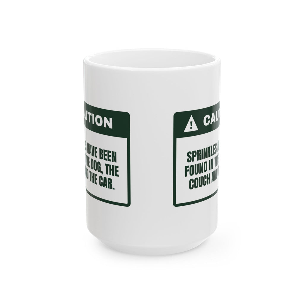 Funny Christmas Coffee Mug Sprinkles Everywhere Even The Car For Bakers