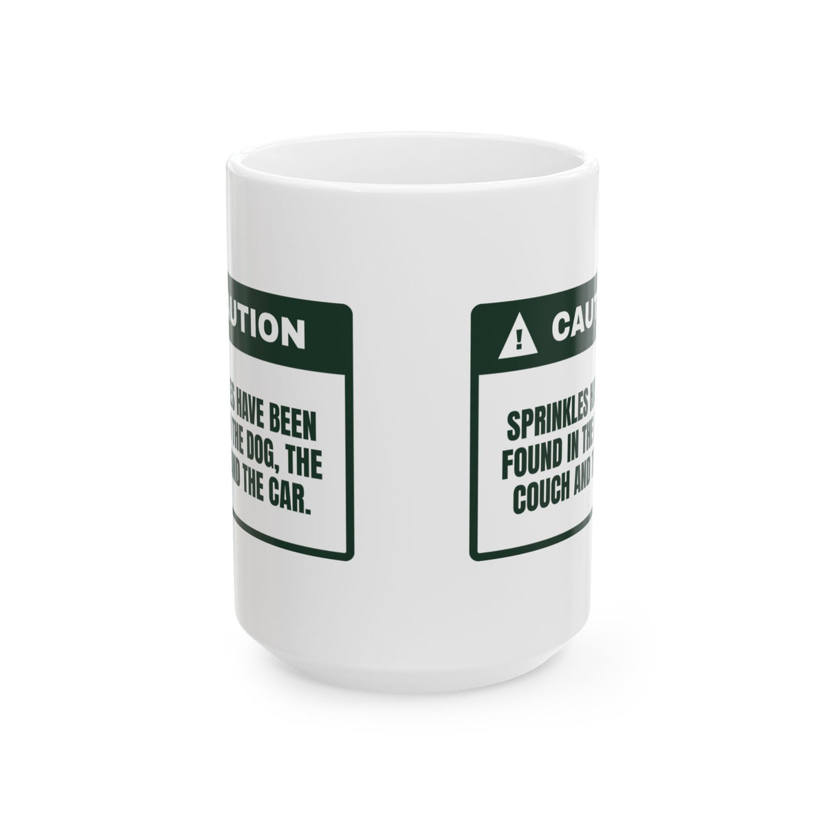 Funny Christmas Coffee Mug Sprinkles Everywhere Even The Car For Bakers