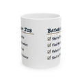 Funny Plumber Coffee Mug Bathroom Job Checklist Shutoff Stuck