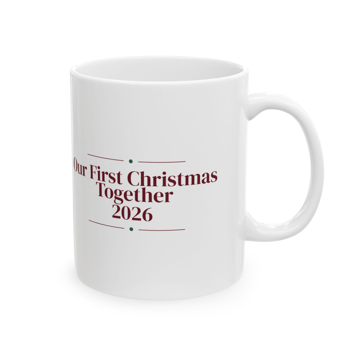 Our First Christmas Together 2026 Coffee Mug For Couples
