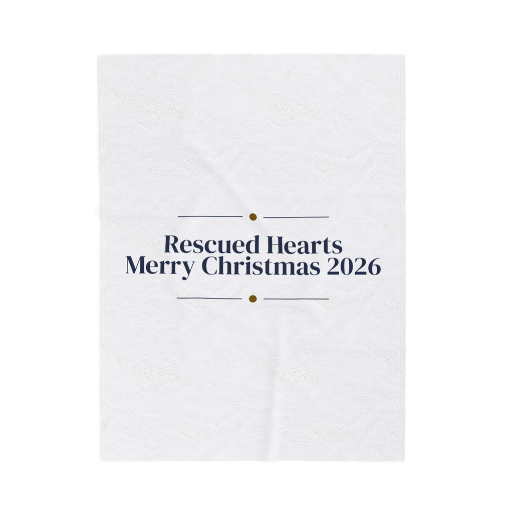Christmas Throw Blanket Rescued Hearts 2026 For Rescue Dog Families