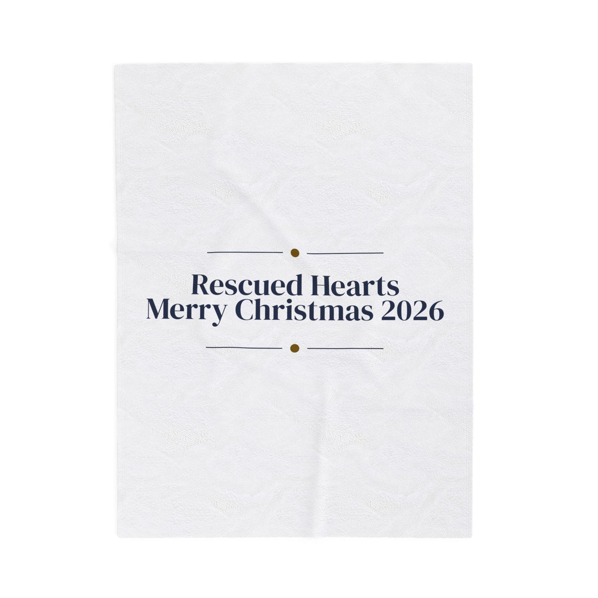 Christmas Throw Blanket Rescued Hearts 2026 For Rescue Dog Families