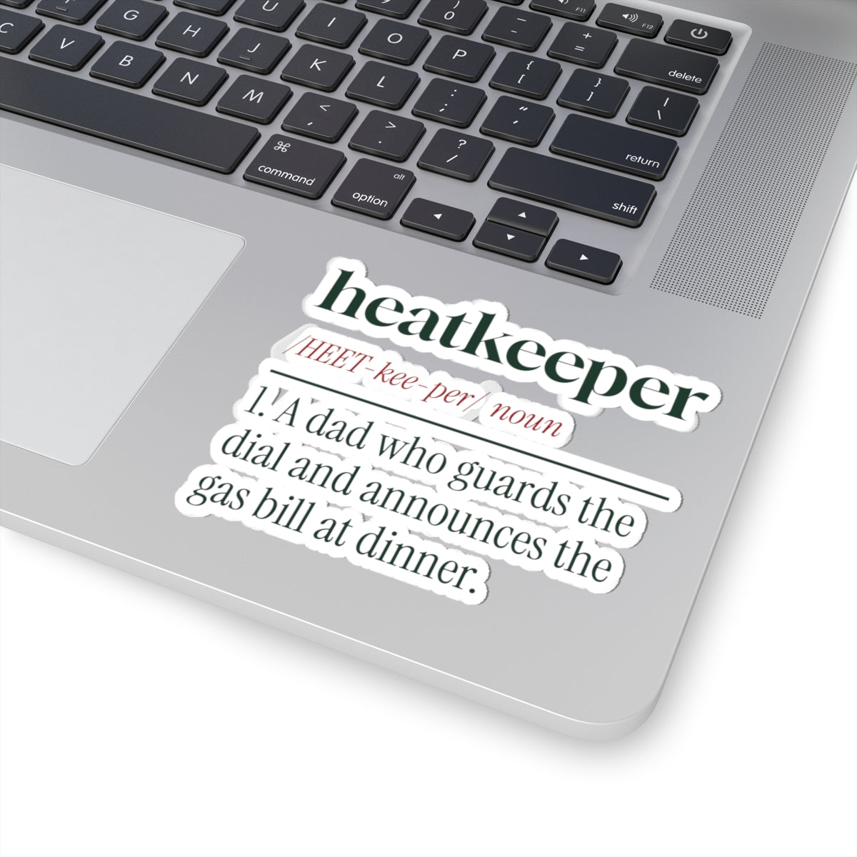Funny Christmas Sticker Heatkeeper Guardian Of The Dial For Dad