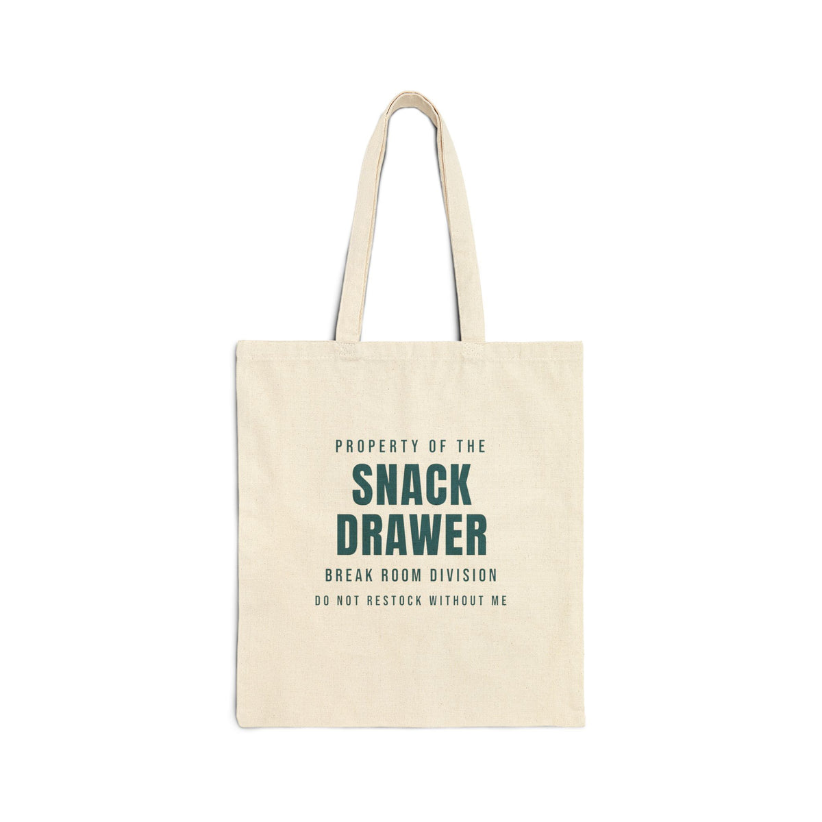 Funny Office Tote Bag Property Of The Snack Drawer