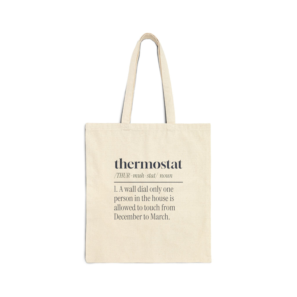 Funny Christmas Tote Bag Thermostat Definition For Dad