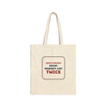 Funny Christmas Tote Bag Decaf Naughty List Sign For Coffee Lovers