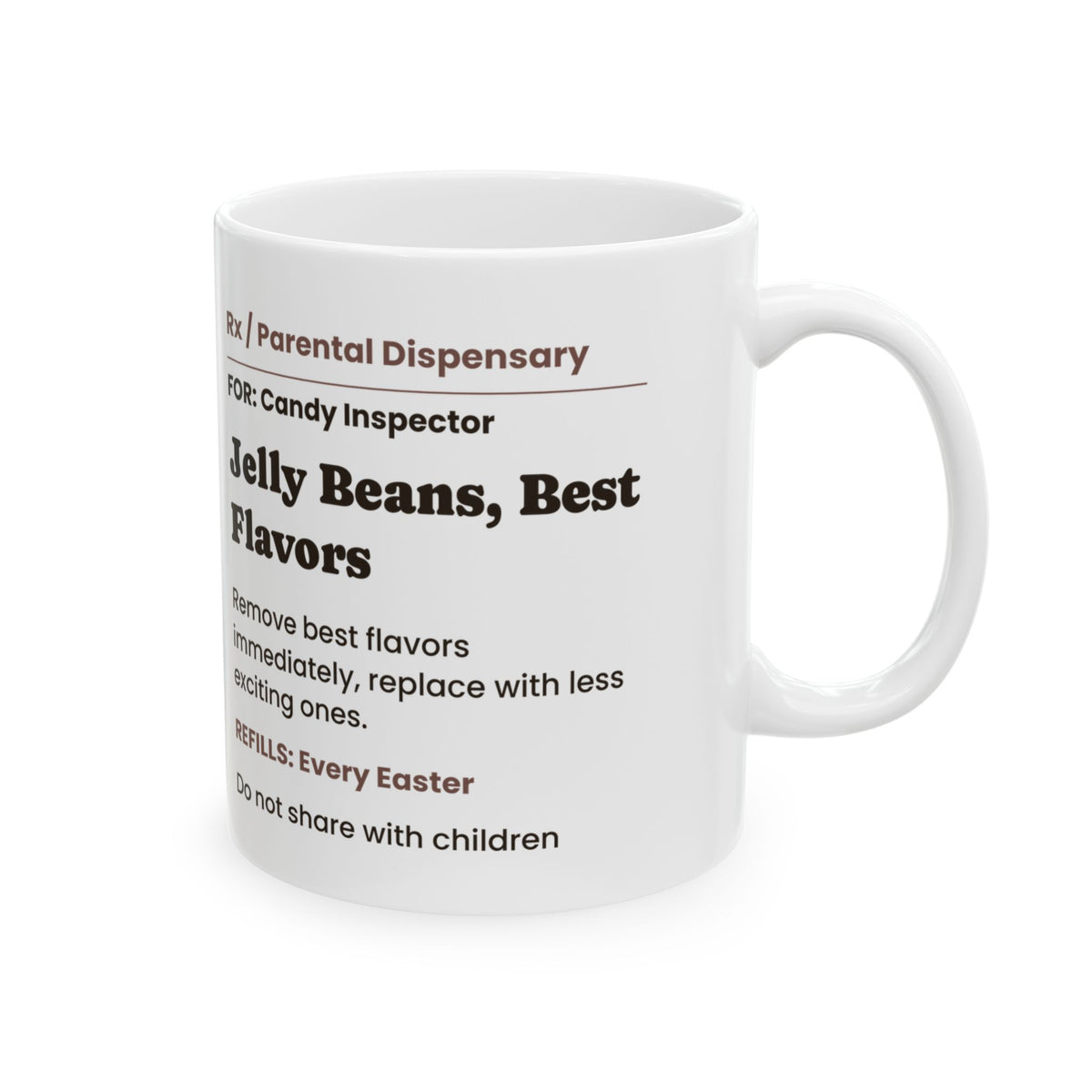 Funny Easter Jelly Bean Prescription Coffee Mug For Parents