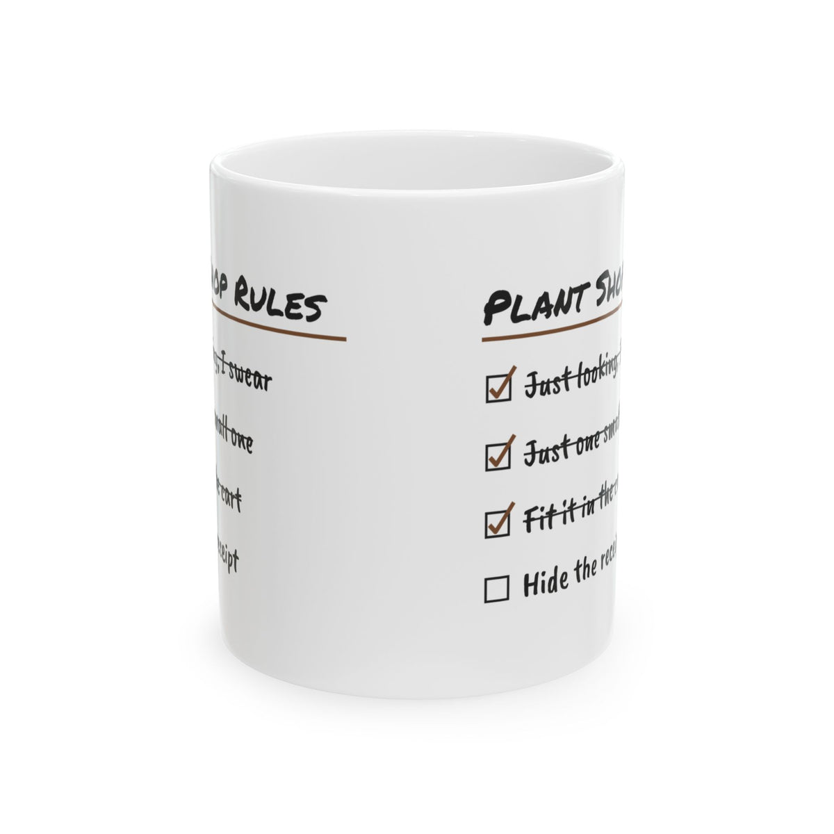 Plant Shop Rules Coffee Mug For Plant Lovers