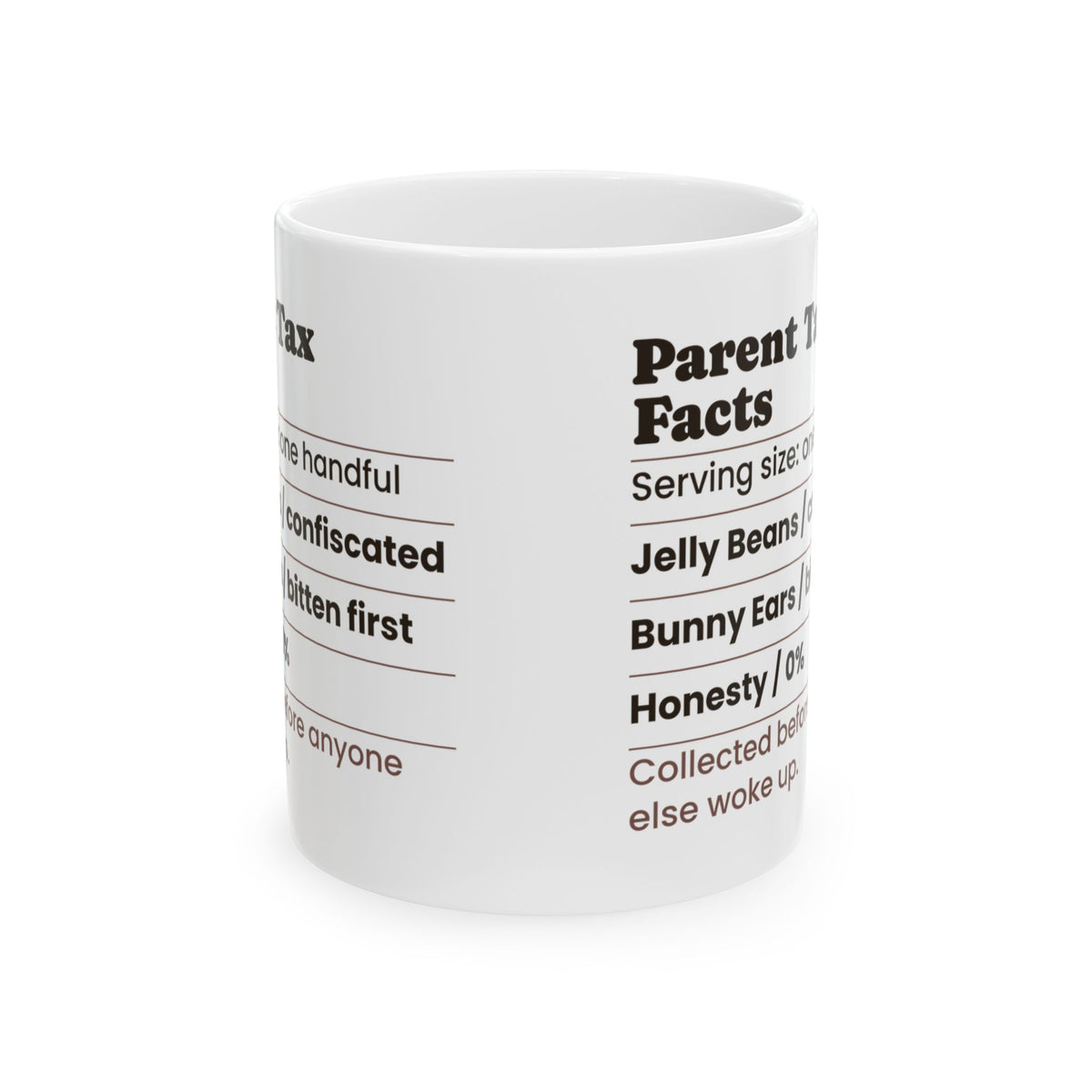 Funny Easter Parent Tax Facts Coffee Mug For Moms And Dads