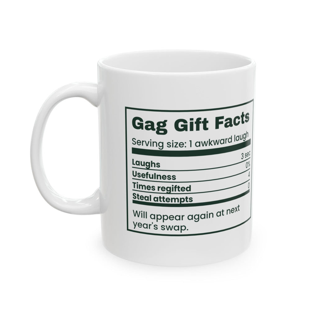 Funny White Elephant Coffee Mug Gag Gift Facts Back Again Next Year
