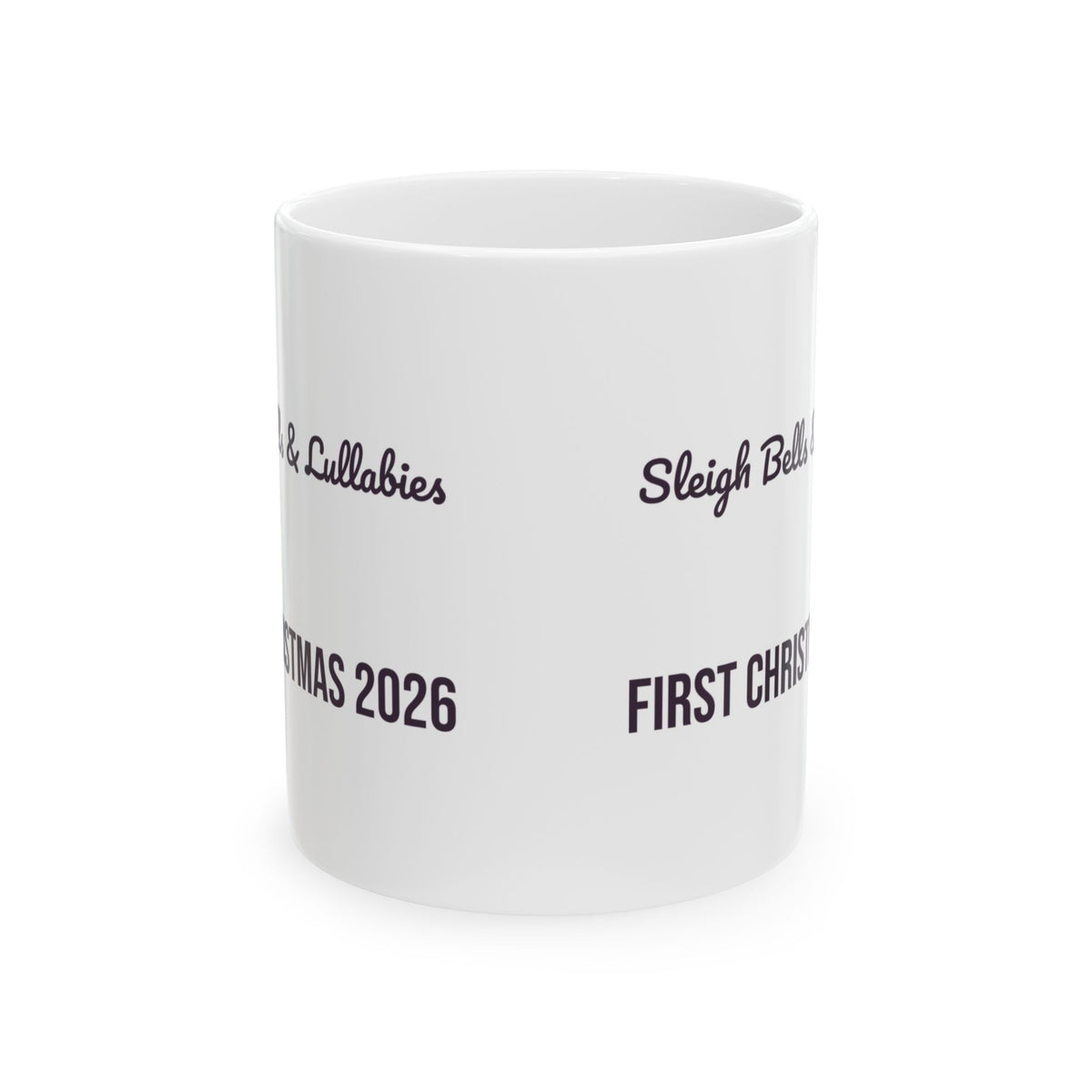 Babys First Christmas 2026 Coffee Mug Sleigh Bells And Lullabies