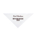 First Christmas With Our Rescue Dog 2026 Dog Bandana For Dog Lovers